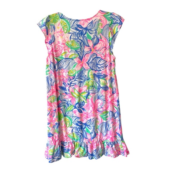 Lilly Pulitzer Rejina Dress Multi Havana Size XL Link Blue Green - Picture 3 of 8